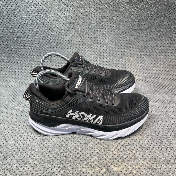 Hoka One One Bondi 7 Black Running Shoes Size 7.5 Women’s - Picture 5 of 10